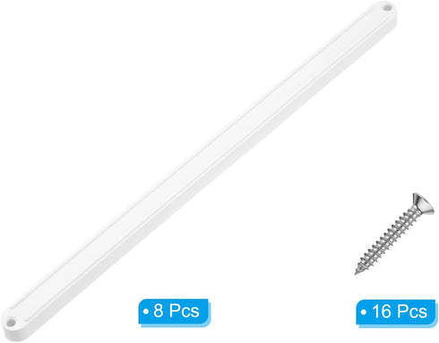 9 Inch 8 PATIKIL Drawer Slides, Pcs Plastic Guide Rails Side Mounted Rails with Mounting Screws