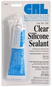 CRL Clear Silicone Sealant in 3 Fl. Oz. Squeeze Tubes by CRL