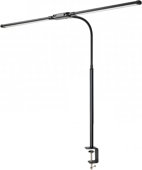 fuaoddda 10 5 LED Desk Lamp with Clamp, Double Head Adjustable Architect Light, Eye-Caring Monitor Desk Lamp for Home