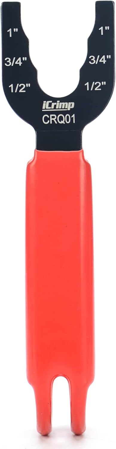 iCrimp Push-to-Connect Tool for Brass-Push Fittings, Multi-size Combination 1/2", 3/4", 1"-CRQ01