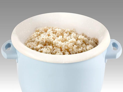 Generic 4-Cup 2-Cup Rice Cooker and Food Steamer, Cooked, Uncooked, Nonstick Ceramic, Pop-Up Steam Tray, Blue