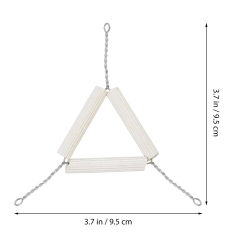 Crucible Triangle, 10pcs Lab Clay Triangle, Mud Triangular Crucible Stand for Chemistry Heating Support