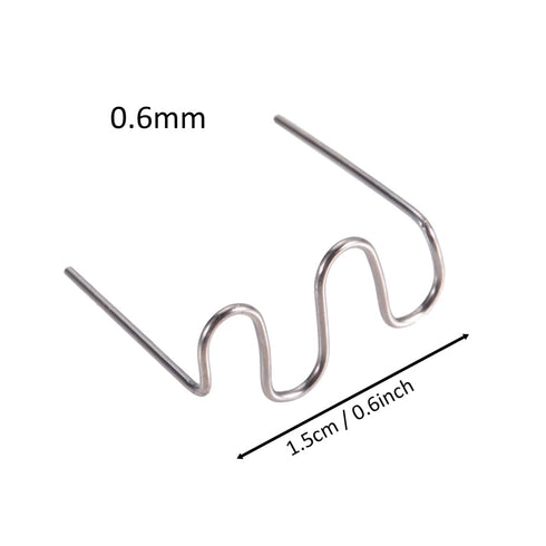 Mtsooning 1000 PCS Car Bumper Repair Pre Cut Wave Staples, Hot Staple Machine Plastic for Repair