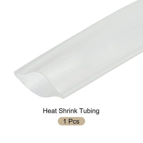 Heat Shrink Tubing 2:1 Cable Sleeving Tube Wrap, Electric Insulation Protection - 1" Dia/1m/Clear