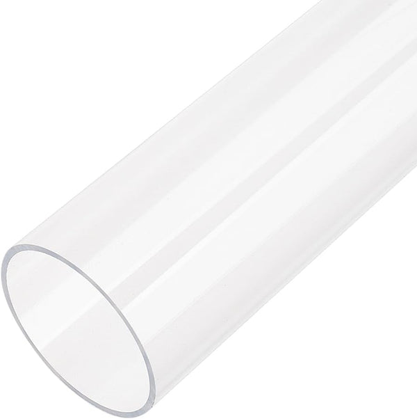 OLYCRAFT 2.2x9.8 Inch Acrylic Tube, Clear Rigid Round Tube for Water Cooling System Supplies and Lamps Accessories