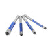 4Pcs Trimming Set, 1/4 Inch Set Woodworking,1/4", 5/16", 3/8", 1/2" Top Double Bearing Flush Router Bits Shank Bottom