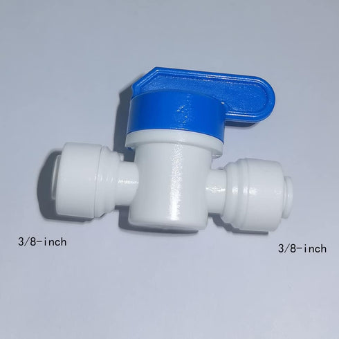 10 pcs Quick Connect Push In Water Purifiers Tube Fittings, 1cm, with 5m White Tubing Hose for RO System