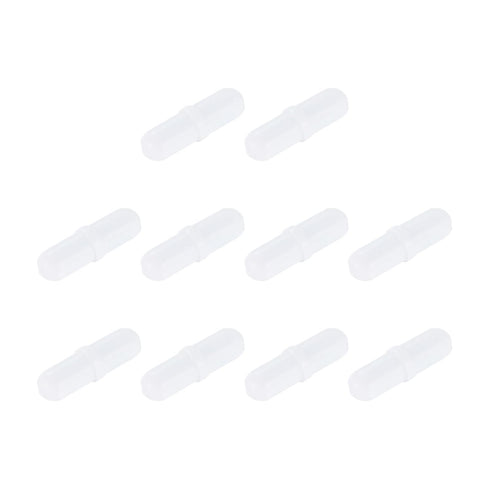 MECCANIXITY Magnetic Stirrer Mixer, Stir Bar Rod 25mm(1") x7mm with Ring Shape PTFE Coating Magnet, White, 10Pcs