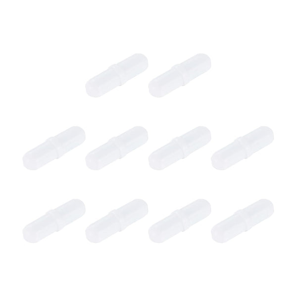 MECCANIXITY Magnetic Stirrer Mixer, Stir Bar Rod 25mm(1") x7mm with Ring Shape PTFE Coating Magnet, White, 10Pcs