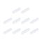 MECCANIXITY Magnetic Stirrer Mixer, Stir Bar Rod 25mm(1") x7mm with Ring Shape PTFE Coating Magnet, White, 10Pcs