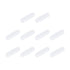 MECCANIXITY Magnetic Stirrer Mixer, Stir Bar Rod 25mm(1") x7mm with Ring Shape PTFE Coating Magnet, White, 10Pcs