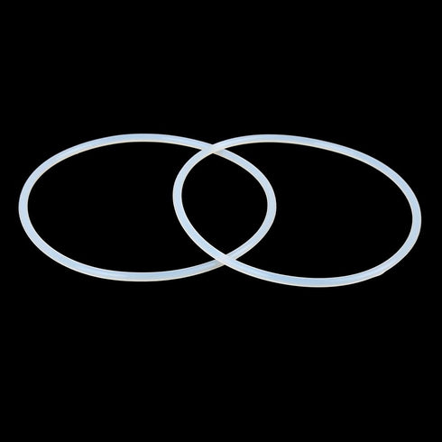 X AUTOHAUX Silicone O-Rings, 105mm OD 98mm ID 3.5mm Width VMQ Seal Gasket for Pipe Repair, White, Pack of 4