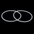 X AUTOHAUX Silicone O-Rings, 105mm OD 98mm ID 3.5mm Width VMQ Seal Gasket for Pipe Repair, White, Pack of 4