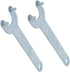 Utoolmart 2Pcs Angle Grinder Wrench, Zinc Plating Finish Iron Lock Nut Spanner for Dewalt, Milwaukee, Makita