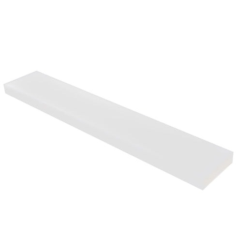 HDPE Block White PE Polyethylene Rectangular Solid Plastic Tapping Block for DIY Projects (3/4"x 17" x 3")