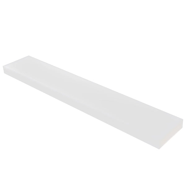 HDPE Block White PE Polyethylene Rectangular Solid Plastic Tapping Block for DIY Projects (3/4"x 17" x 3")
