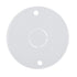MECCANIXITY PVC Conduit Lid Round Junction Box Cover 4.5mm Hole Dia Waterproof for Conduit Box Pack of 20