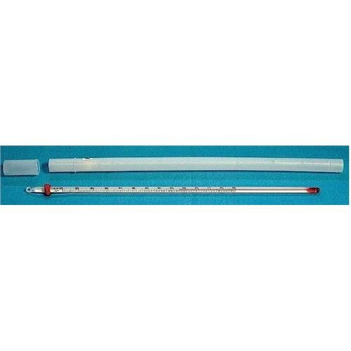 United Scientific Supplies THTCF2, Red Spirit-Filled Thermometer, 12" Length, Total Immersion, Dual Scale, -20