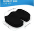 Tailbone, Seat Cushion Cooling Gel Memory Foam Pad, Non-Slip Orthopedic Coccyx Support for Office Chair, Car Seat