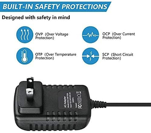 BestCH 600A AC/DC Adapter for Nekteck Multifunction Car Jump Starter Portable Power Bank External Battery Charger Peak