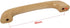 uxcell Cupboard Door Drawer Hardware M4 Thread Hole Wood Pull Handles Beige for Dresser Drawer Wardrobe 10 Pcs by uxcell