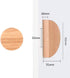 Ryanang 2Pcs 64Mm Oak(Oak,32mm) Wooden Drawer Knobs Semi Circular Door Wardrobe Shoe Cabinet Bedside Log Single Hole