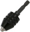 Zhuluck Black 1/4 Inch Hex Shank Keyless Drill Chuck Quick Change Adapter Converter