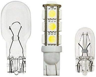 Sago 10 Pack Wedge T10-T5 1w Bulb, 360deg LED Extra Bright, Pure White for Malibu 12v DC Landscape Light