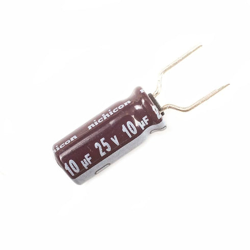 Luftschloss 10pcs 25V 10uf (5 11mm) Nichicon Electrolytic Capacitor, High Frequency Low ESR Aluminum Electrolytic