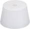 MECCANIXITY Silicone Rubber Tapered Plug, 44mm to 55mm with Hole, White for Laboratory Use
