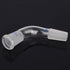 Glass 105 Degree Distillation Adapter, Borosilicate Bent Adapter with 24/40 Joints for Lab Supply