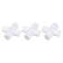 YOKIVE 3 Pcs PTFE Coated Magnetic Stir Bar, Cross Type Stirrer for Lab Liquid Mixing (White, 1-Inch)