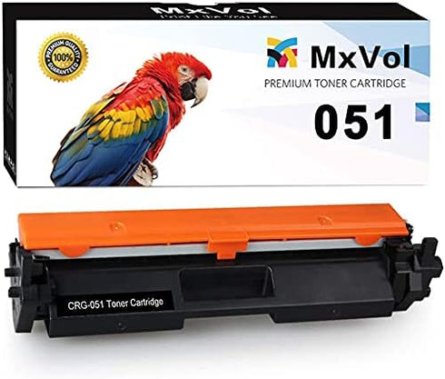 MxVol Compatible Toner Cartridge Replacement for Canon 051 051H (2168C001), 1 Pack Black for Various Printers