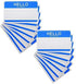 Hello My Name is Stickers, Identification Badges Name Badge Label - Peel and Stick for School, Home & Office – 50
