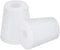 MECCANIXITY Silicone Rubber Tapered Plug 19mm to 25mm with Hole, White for Laboratory Use, 2 Pieces