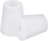 MECCANIXITY Silicone Rubber Tapered Plug 19mm to 25mm with Hole, White for Laboratory Use, 2 Pieces