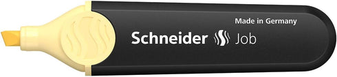 Schneider Pastel Job Highlighter Marker, Chisel Tip, Vanilla, Box of 10 (01525)