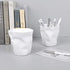 QDKVTNDJZ PP Multi-function Folding Pen Pencil Holder Decorative Desktop Holders Makeup Brush Office Stationery Storage
