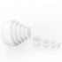 Stonylab Silicone Filter Adapter Cones, 9-Pack Durable Tapered Collar Rubber Stopper Buchner Funnel Set, White