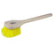 Weiler 79109 20" Utility Scrub Brush, Yellow Polypropylene Fill, Long Handle, Foam
