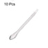 uxcell Micro Scoop 105mm Stainless Steel Reagent Sampling Lab Spoon Spatulas for Laboratory 10Pcs