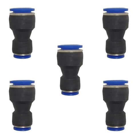 zjxed 16mm OD x 10mm OD Pneumatic Quick Connector Push to Connect Fittings, Straight Reducer Union/Coupler (Pack of 5)
