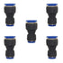 zjxed 16mm OD x 10mm OD Pneumatic Quick Connector Push to Connect Fittings, Straight Reducer Union/Coupler (Pack of 5)