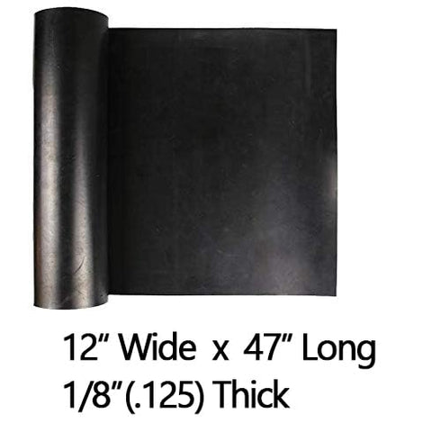 NABOWAN Solid Rubber Sheets, Strips, Rolls 1/8" Thick x 12" Wide x 47" Long, Thin Neoprene for DIY Gasket Material