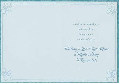 Welcome to Motherhood: Adorable Stuffed Animals in White Basket - Mother's Day Card for New Moms