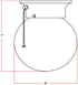 Millbridge 6 Inch Closet 510040 Design House Globe Diameter Indoor Ceiling Light Fixture with Pull Chain, for Bedroom