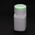 Othmro 6pcs PE Lab Chemical Reagent Bottle, 90ml Wide Mouth Sample Sealing Liquid Storage, White Container Green Cap