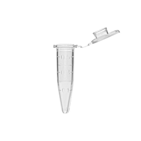 1000 PCS 0.5ml Microcentrifuge Tubes with Attached Lid, Clear Graduation Plastic Lab Snap Tubes (Bag Pack)
