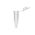 1000 PCS 0.5ml Microcentrifuge Tubes with Attached Lid, Clear Graduation Plastic Lab Snap Tubes (Bag Pack)