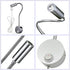 WeFoonLo 3W (01 Wall Mounted Reading Light Flexible Gooseneck LED Sconce Lamp with Plug & Switch for Bedroom, Office